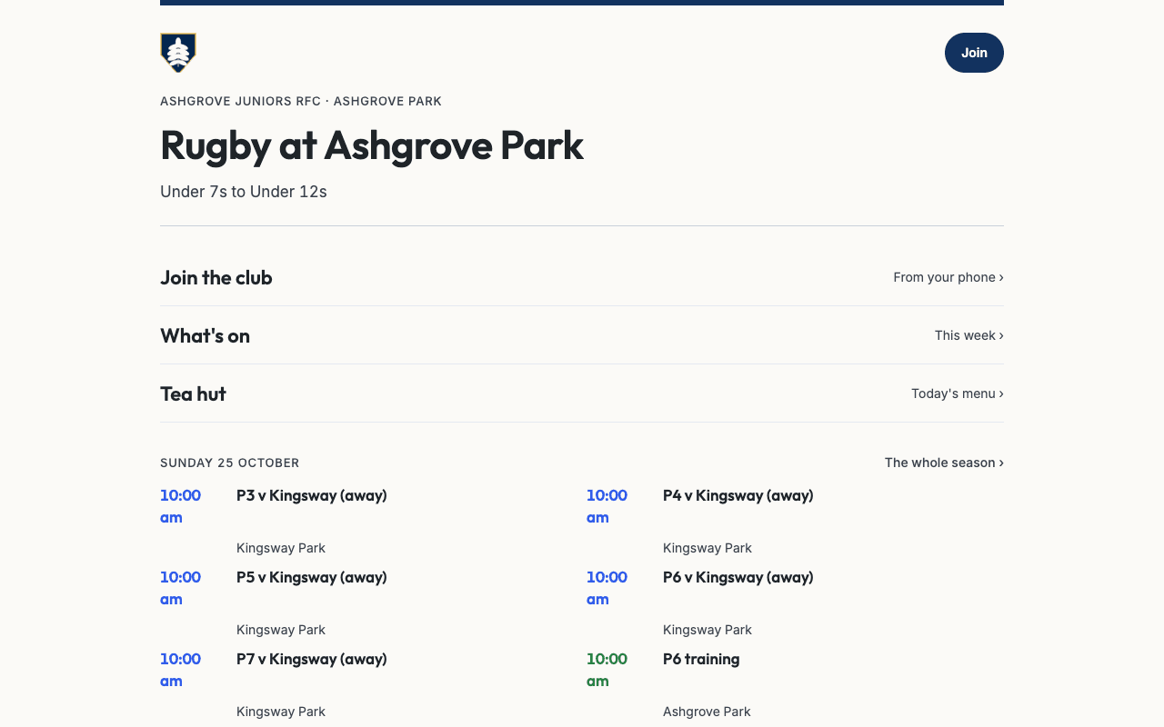 Ashgrove's website in Paper, on a computer